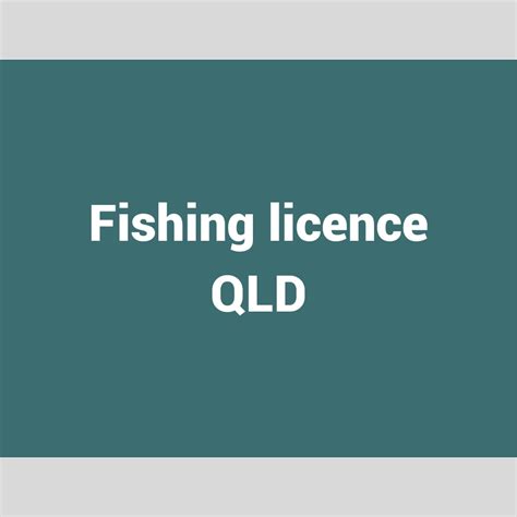 fishing licence qld